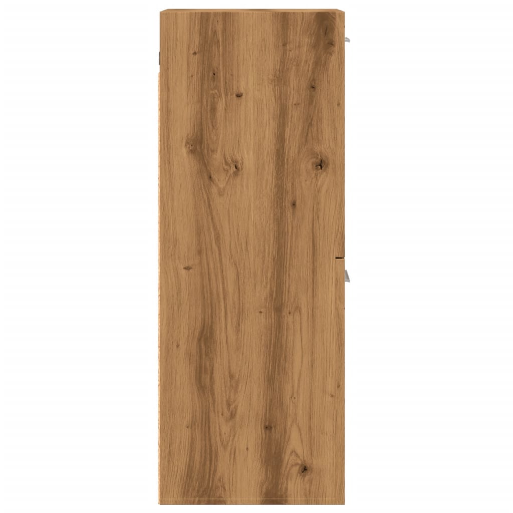 Bad-Hängeschrank Artisan-Eiche 30x30x80 cm Holzwerkstoff