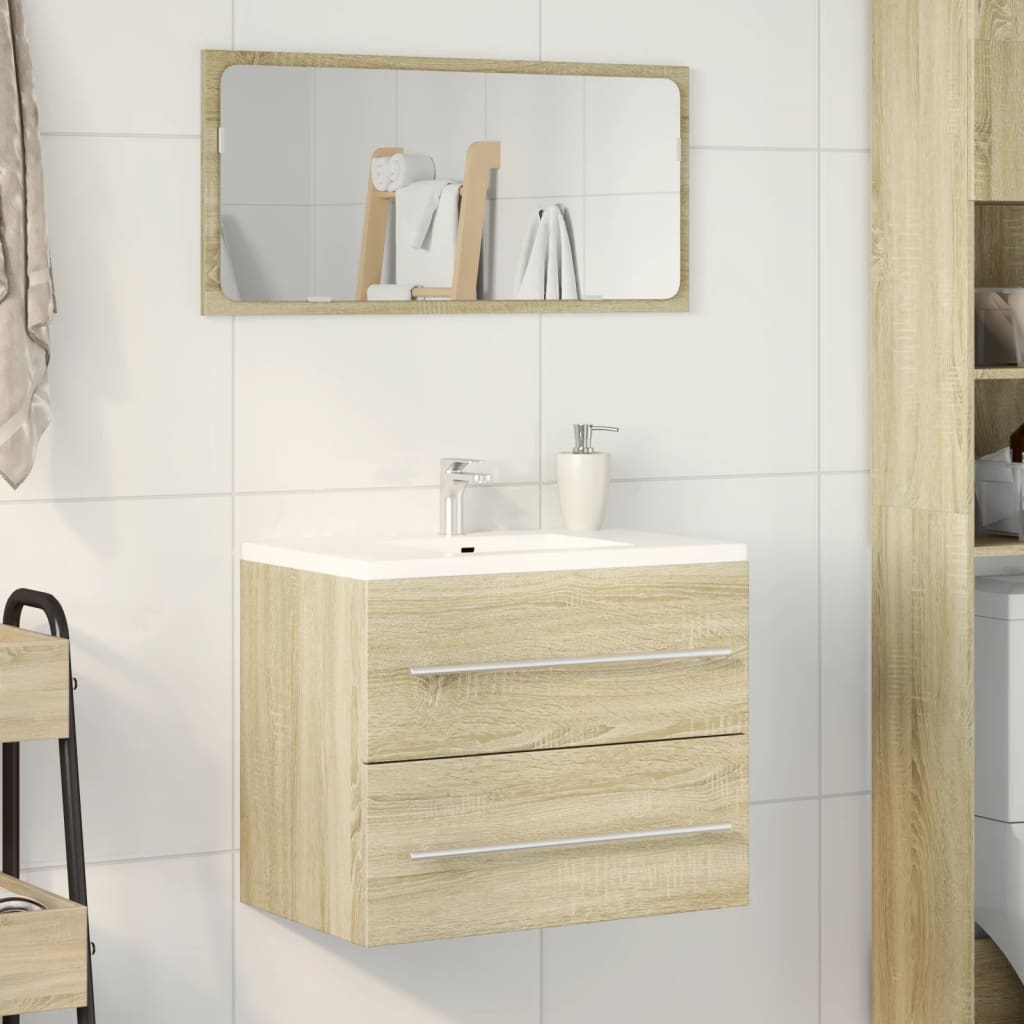 Washbasin base cabinet Sonoma oak 60x38.5x48cm wood material