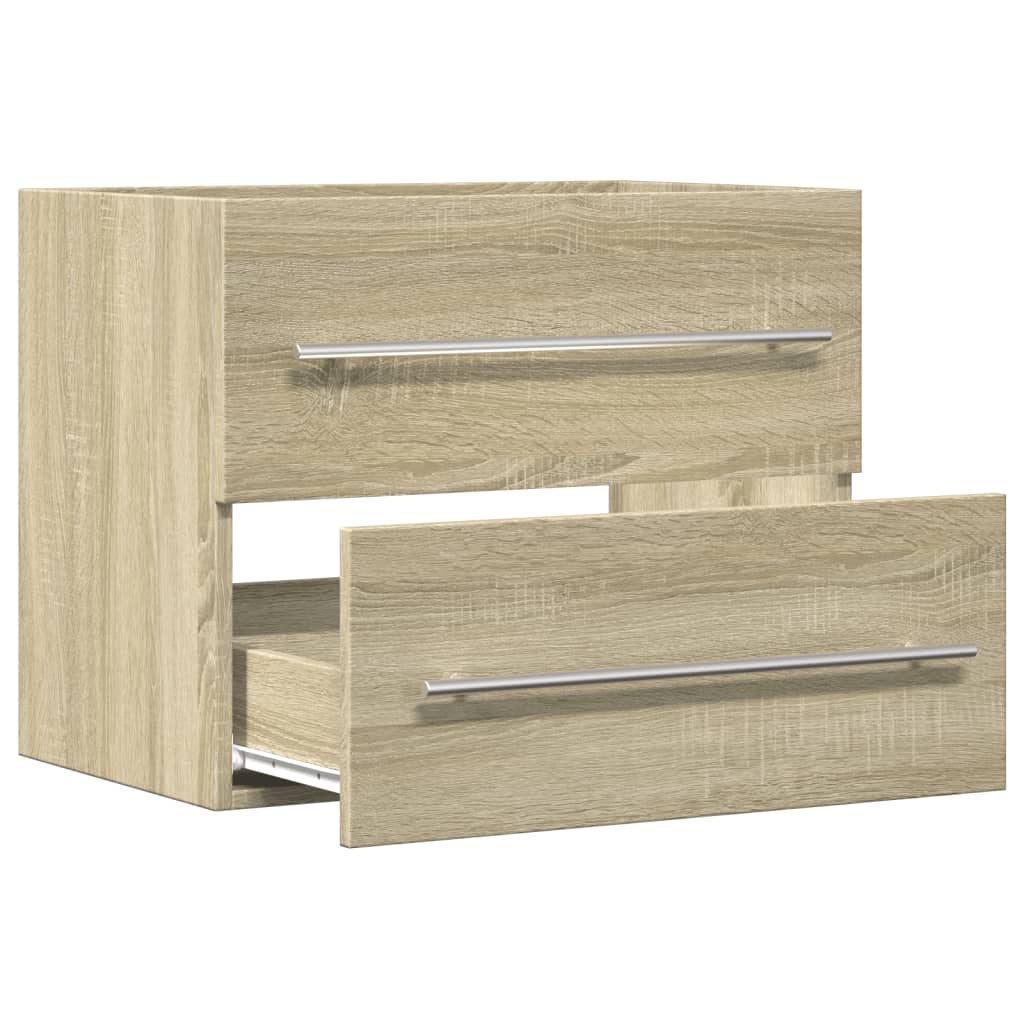 Washbasin base cabinet Sonoma oak 60x38.5x48cm wood material