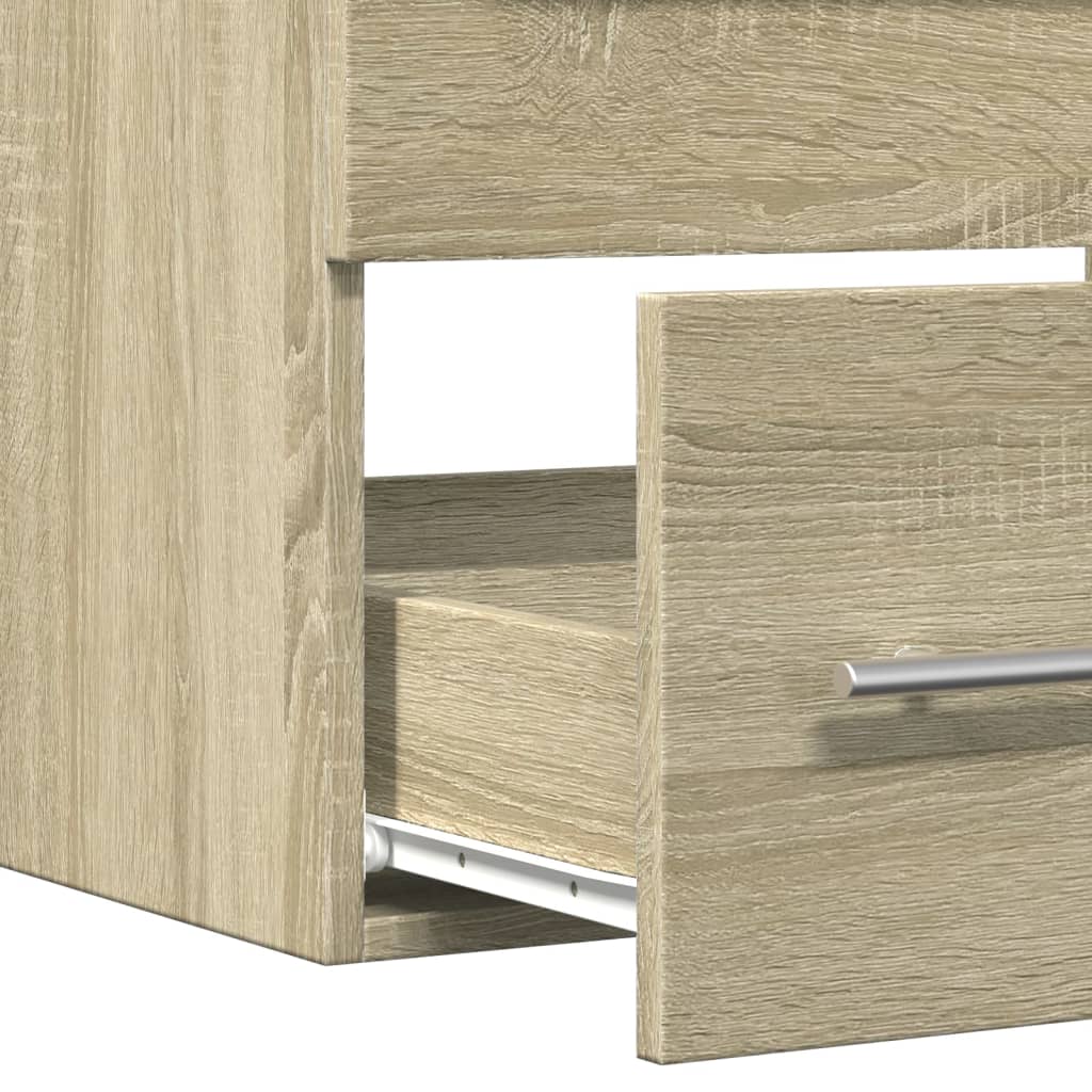 Washbasin base cabinet Sonoma oak 60x38.5x48cm wood material