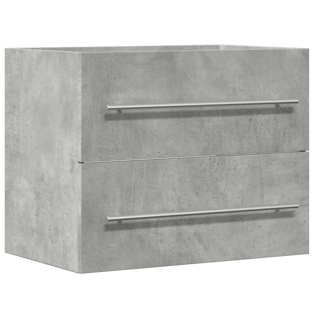 Washbasin base cabinet concrete grey 60x38.5x48 cm wood material