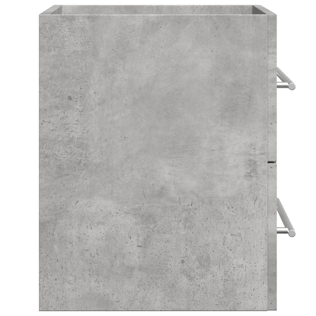 Washbasin base cabinet concrete grey 60x38.5x48 cm wood material