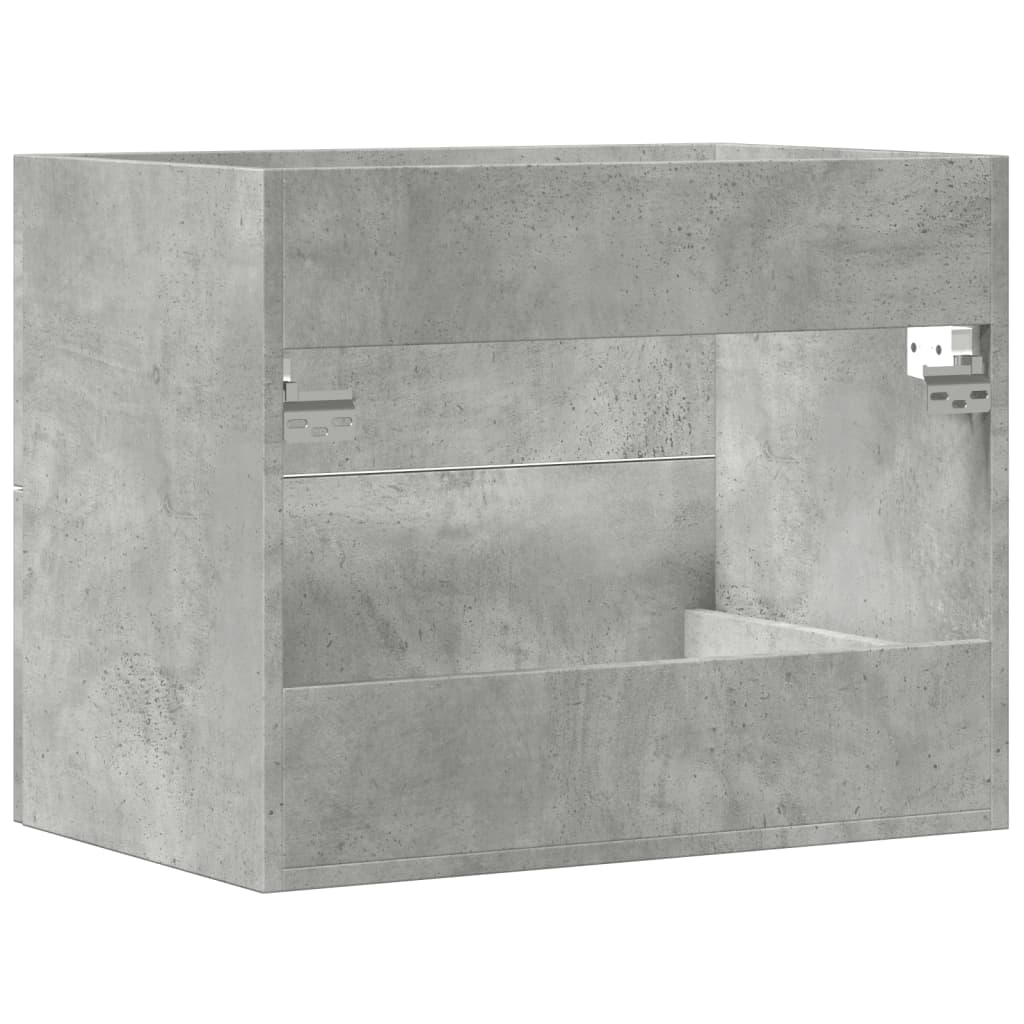 Washbasin base cabinet concrete grey 60x38.5x48 cm wood material