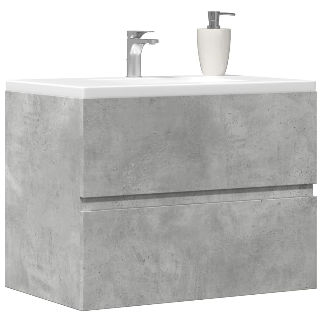 Bathroom cabinet concrete gray 60x38.5x45 cm made of wood