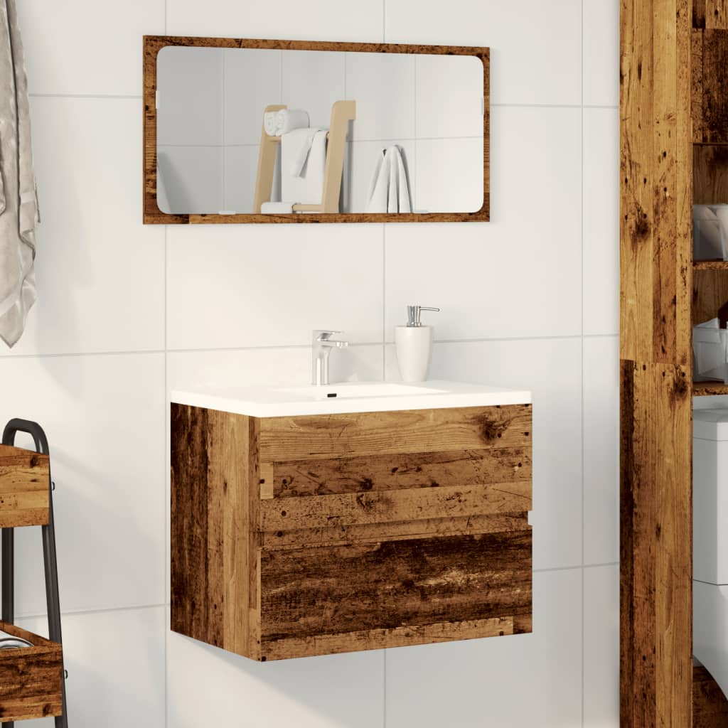 Bathroom cabinet old wood look 60x38.5x45 cm wood material