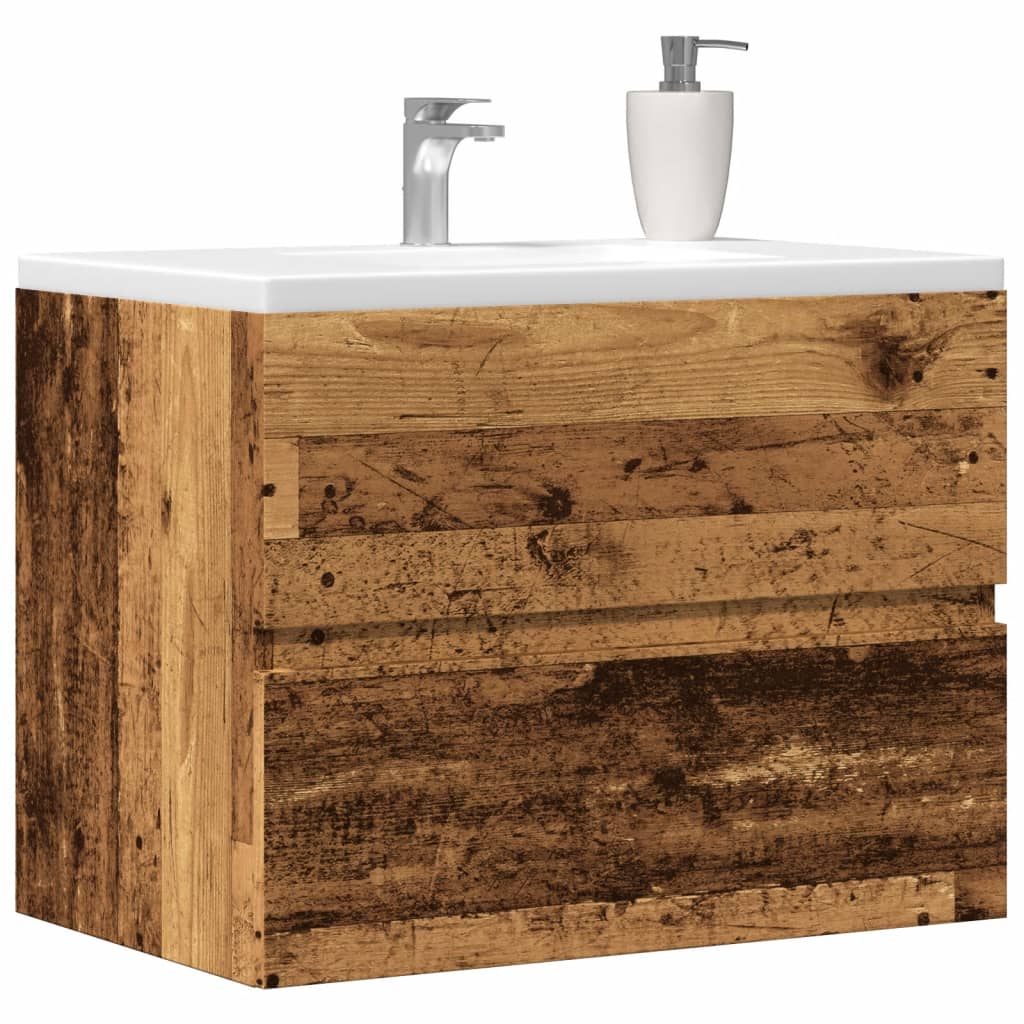 Bathroom cabinet old wood look 60x38.5x45 cm wood material