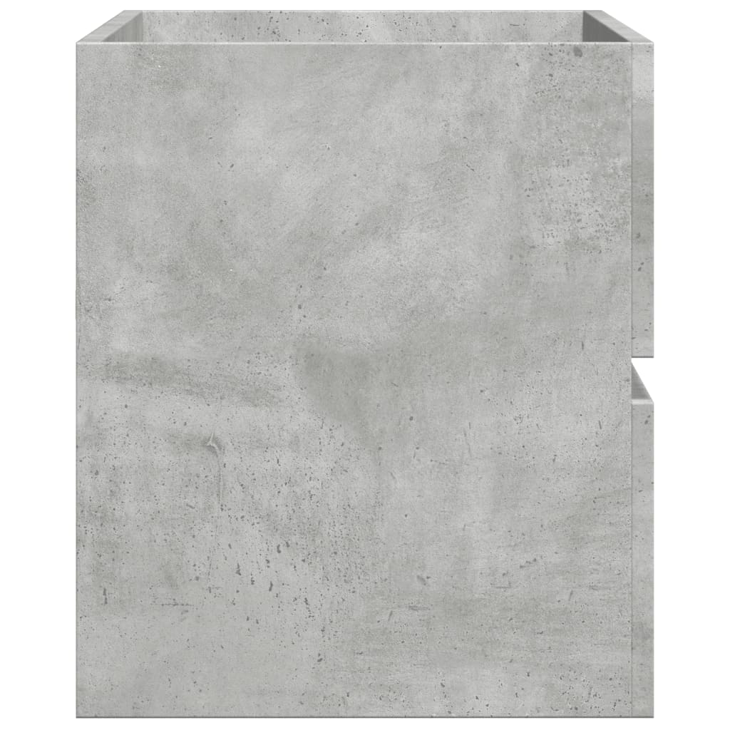 Bathroom Wall Cabinet Concrete Grey 80x38.5x45 cm Wood Material