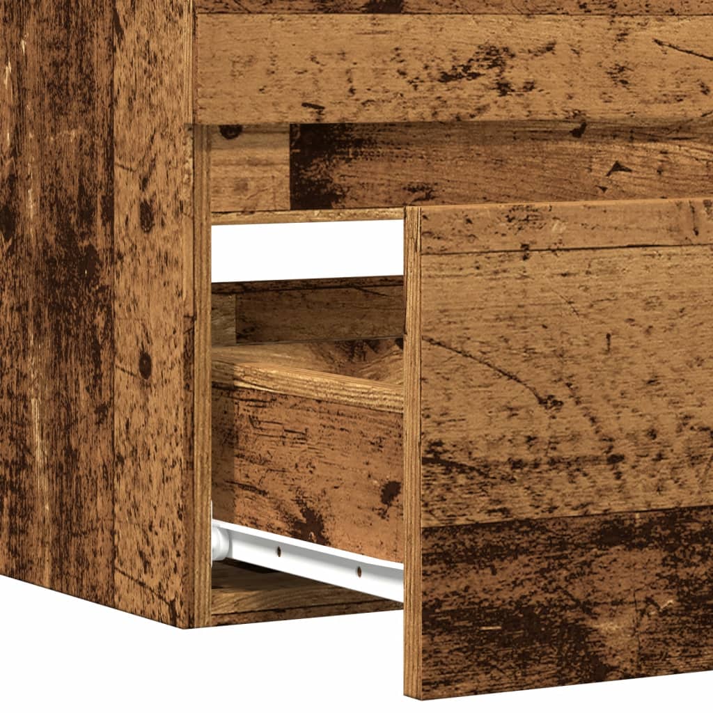 Bathroom wall cabinet old wood look 80x38.5x45 cm wood material