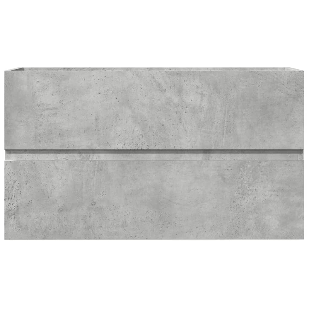 Washbasin base cabinet concrete grey 90x38.5x45 cm wood material