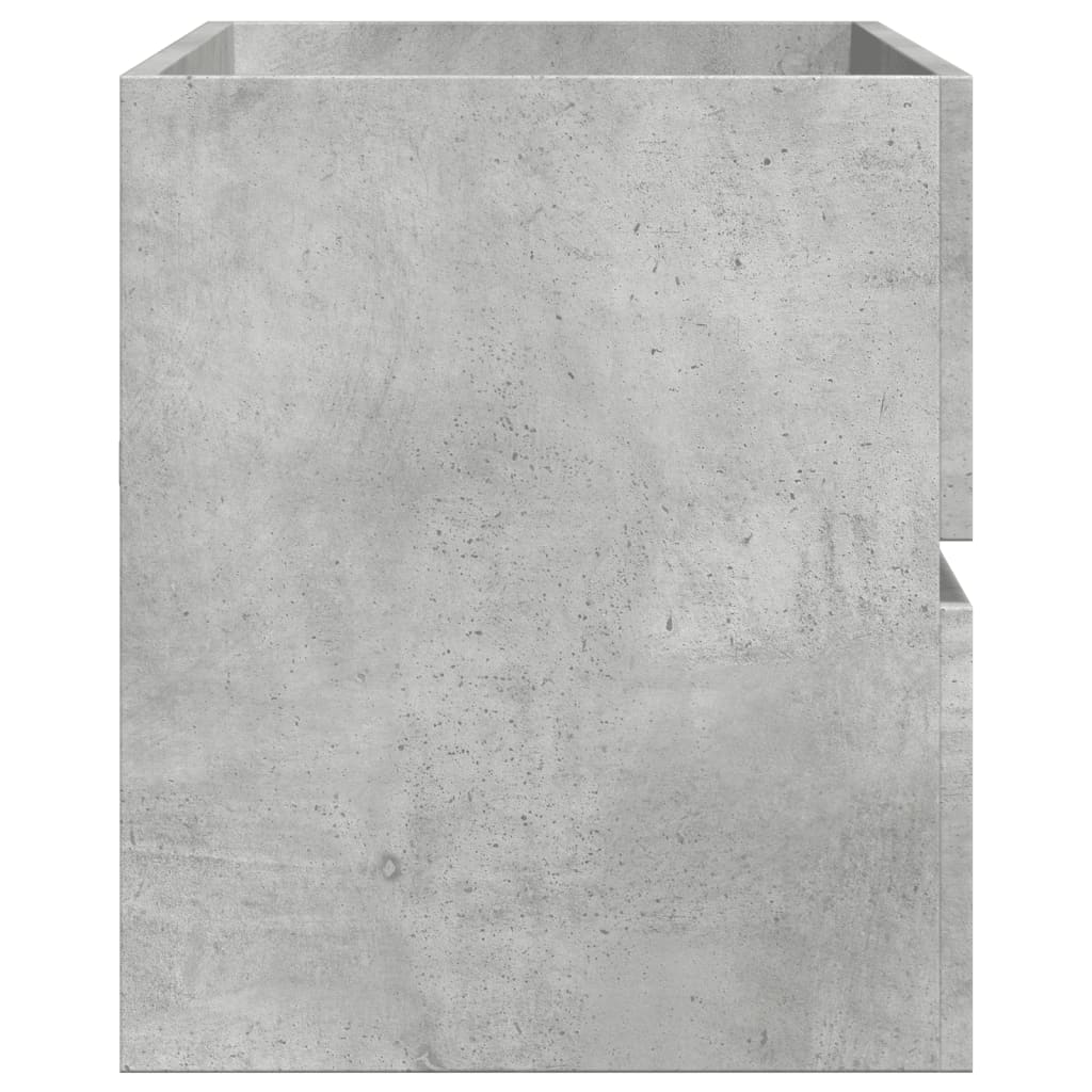 Washbasin base cabinet concrete grey 100x38.5x45 cm wood material