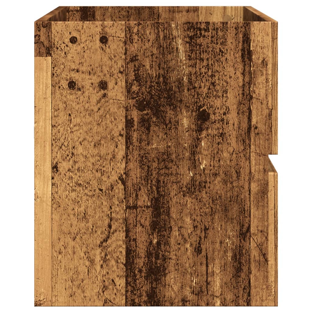 Washbasin cabinet old wood look 100x38.5x45 cm wood material