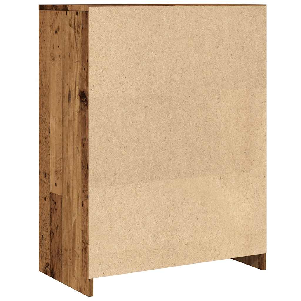 Badschrank Altholz-Optik 60x33x80 cm Holzwerkstoff