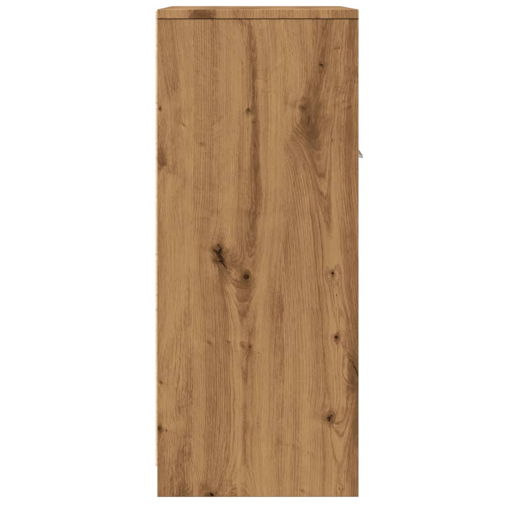 Artisan oak bathroom cabinet 60x33x80 cm made of wood material