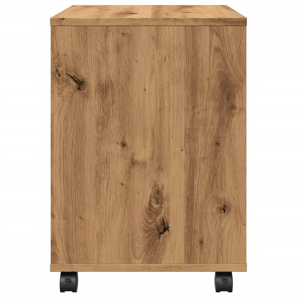 Roll container Artisan oak 45x38x54 cm wood material