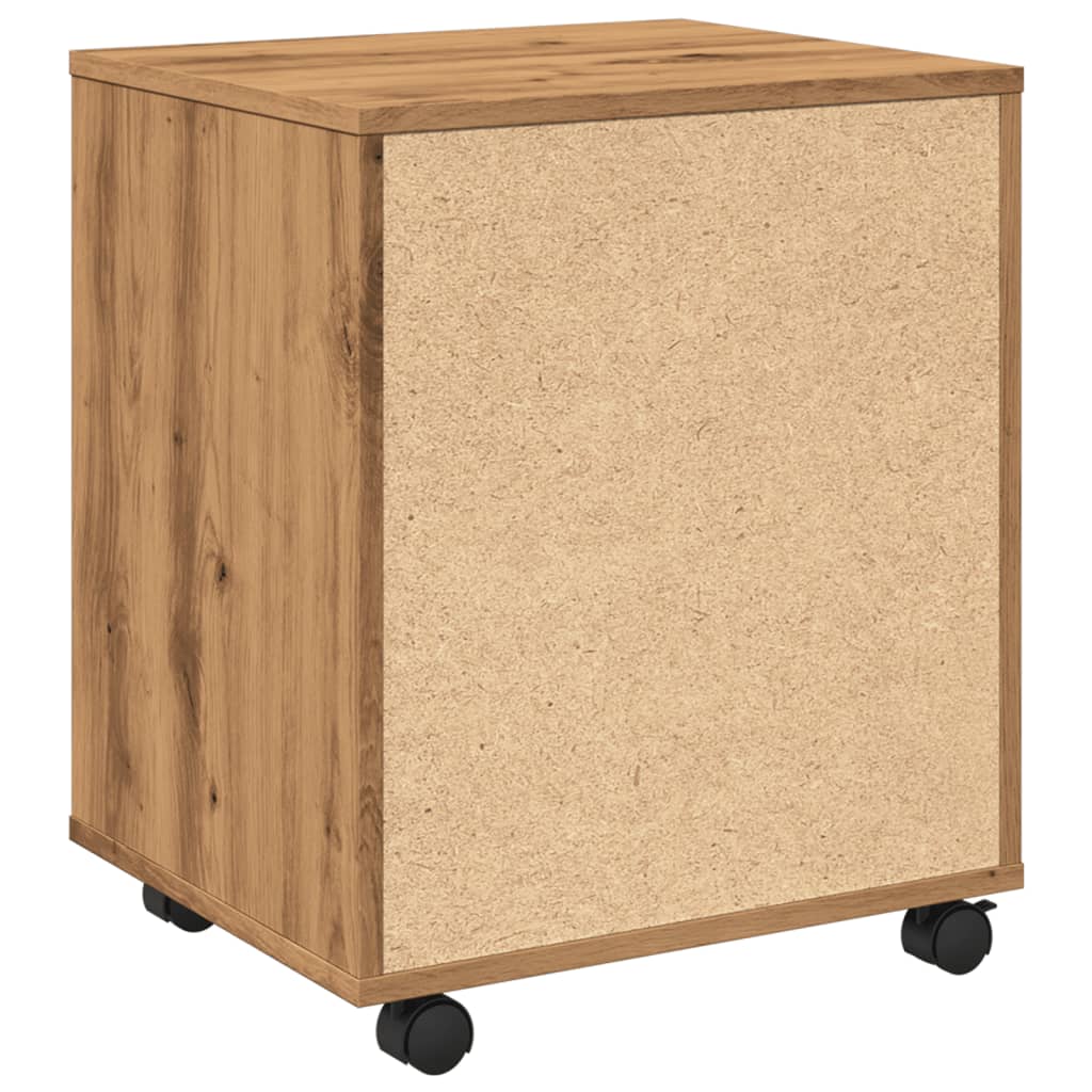 Roll container Artisan oak 45x38x54 cm wood material