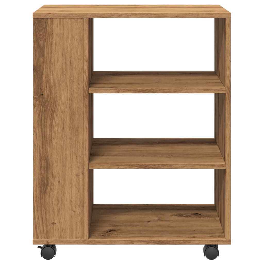 Rollcontainer Artisan-Eiche 60x35x75 cm Holzwerkstoff