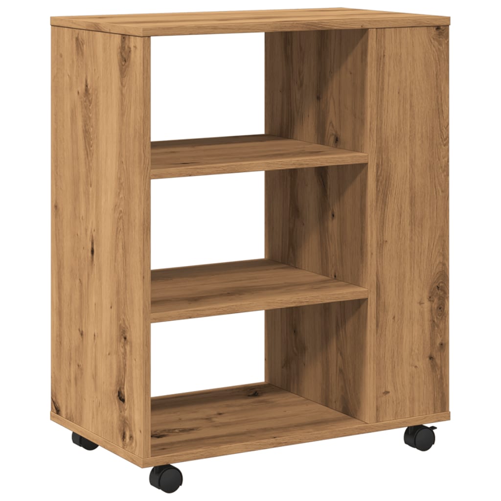 Roll container Artisan oak 60x35x75 cm wood material