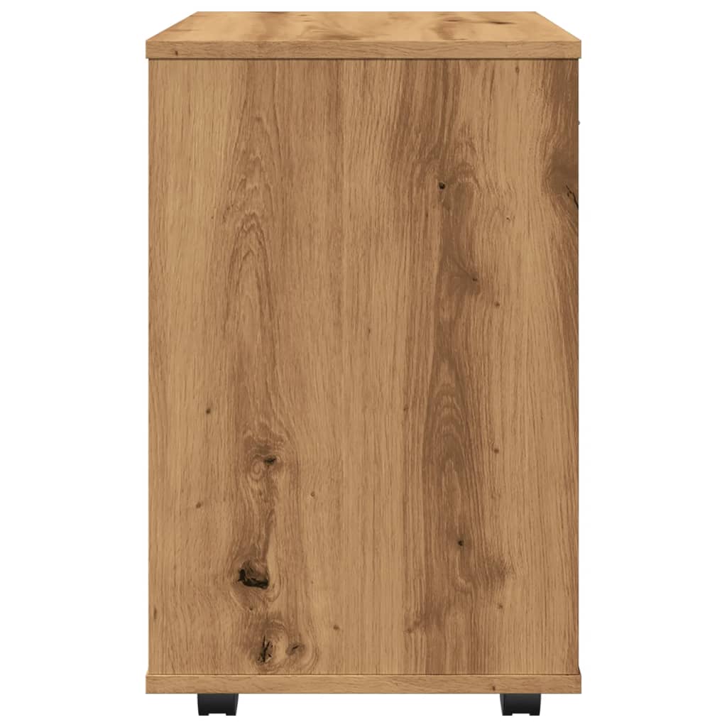 Roll container Artisan oak 46x36x59 cm wood material