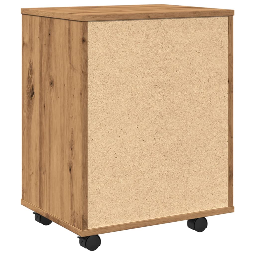 Roll container Artisan oak 46x36x59 cm wood material