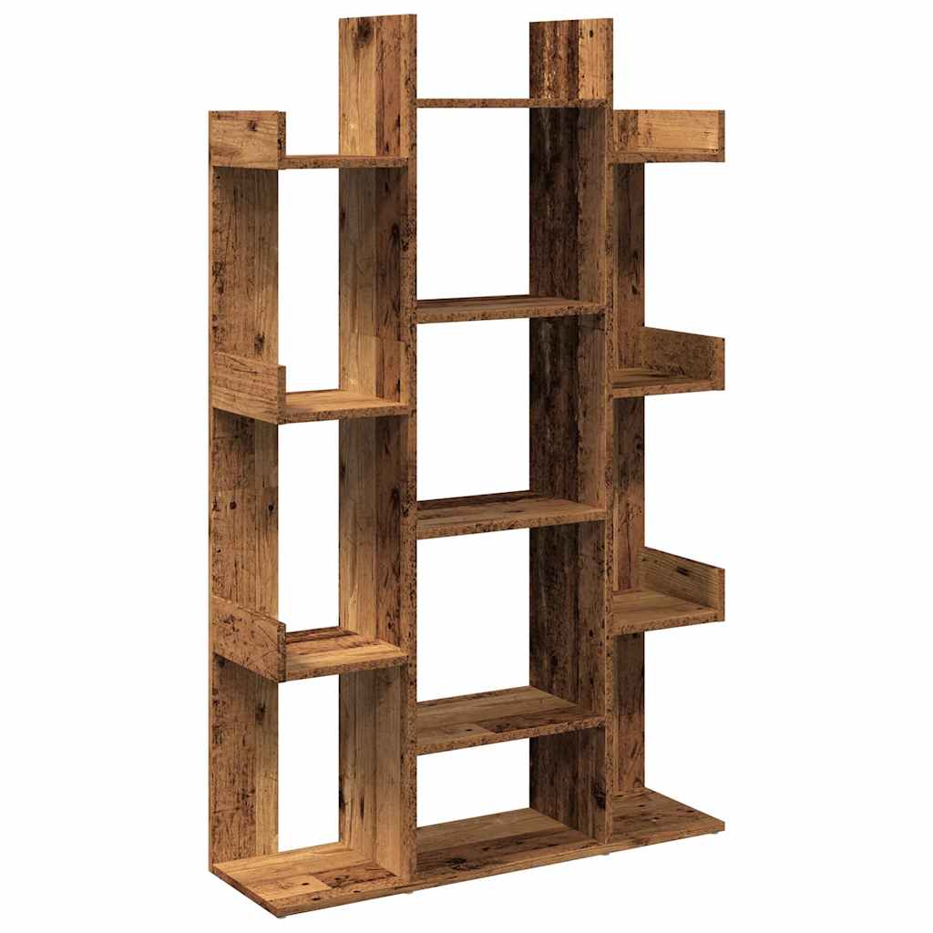 Bookshelf old wood look 86x25.5x140 cm wood material