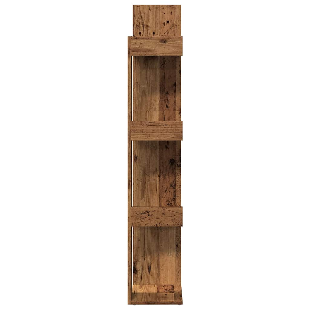 Bookshelf old wood look 86x25.5x140 cm wood material