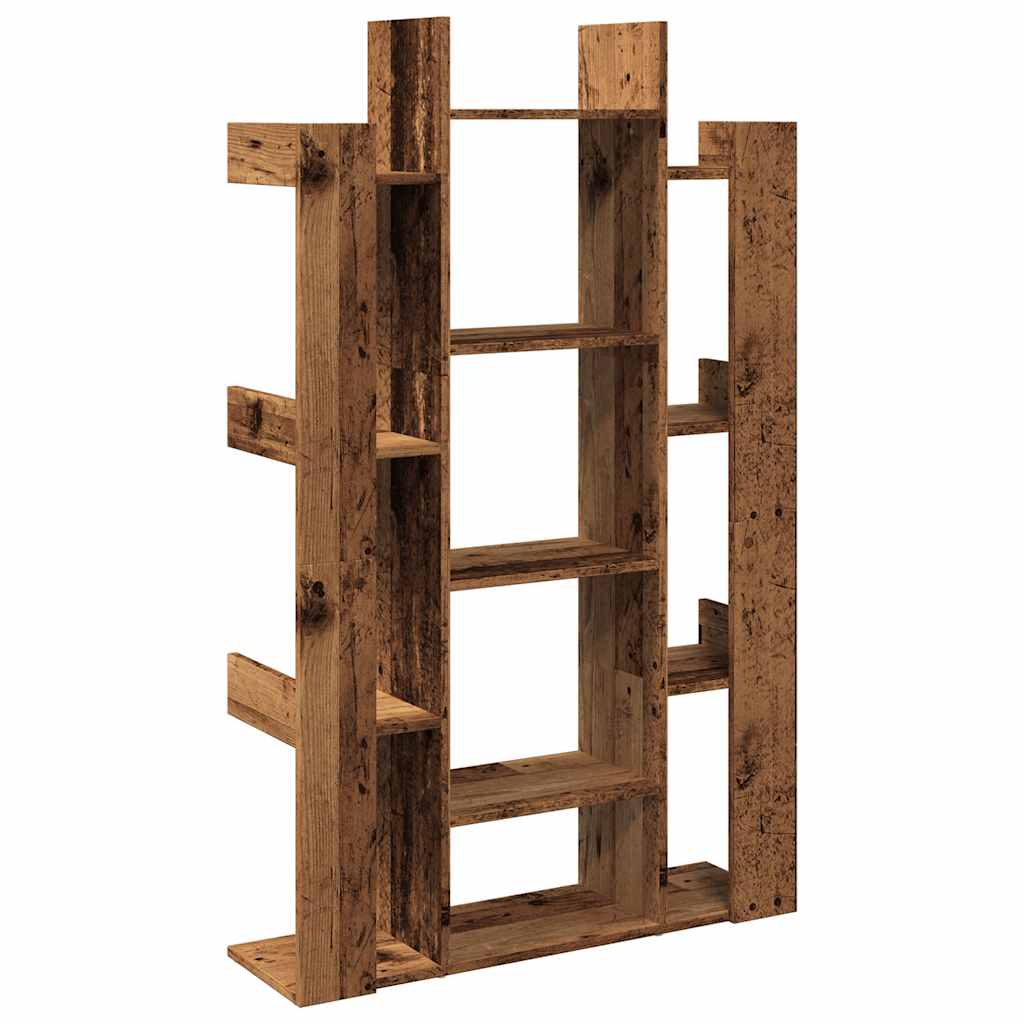 Bookshelf old wood look 86x25.5x140 cm wood material