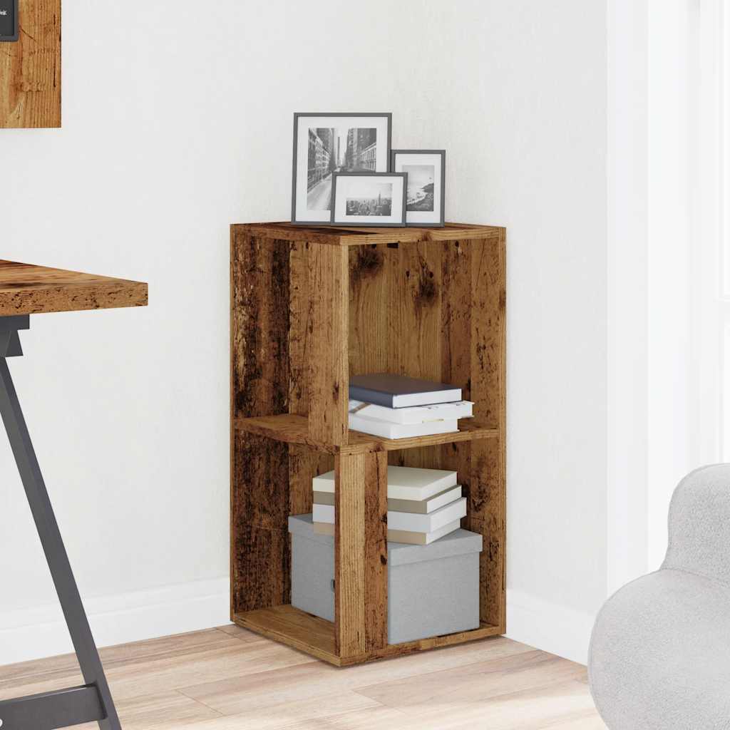 Corner shelf old wood look 33x33x67 cm wood material