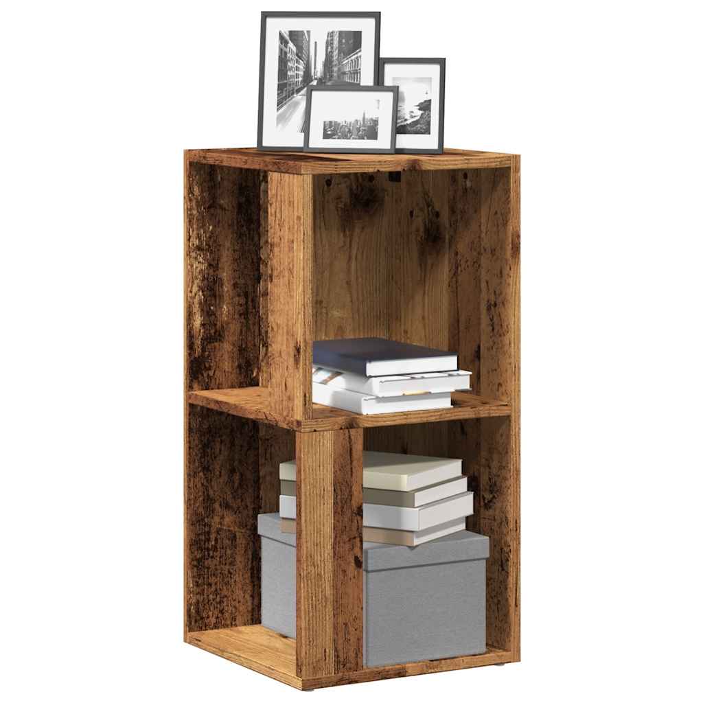 Corner shelf old wood look 33x33x67 cm wood material