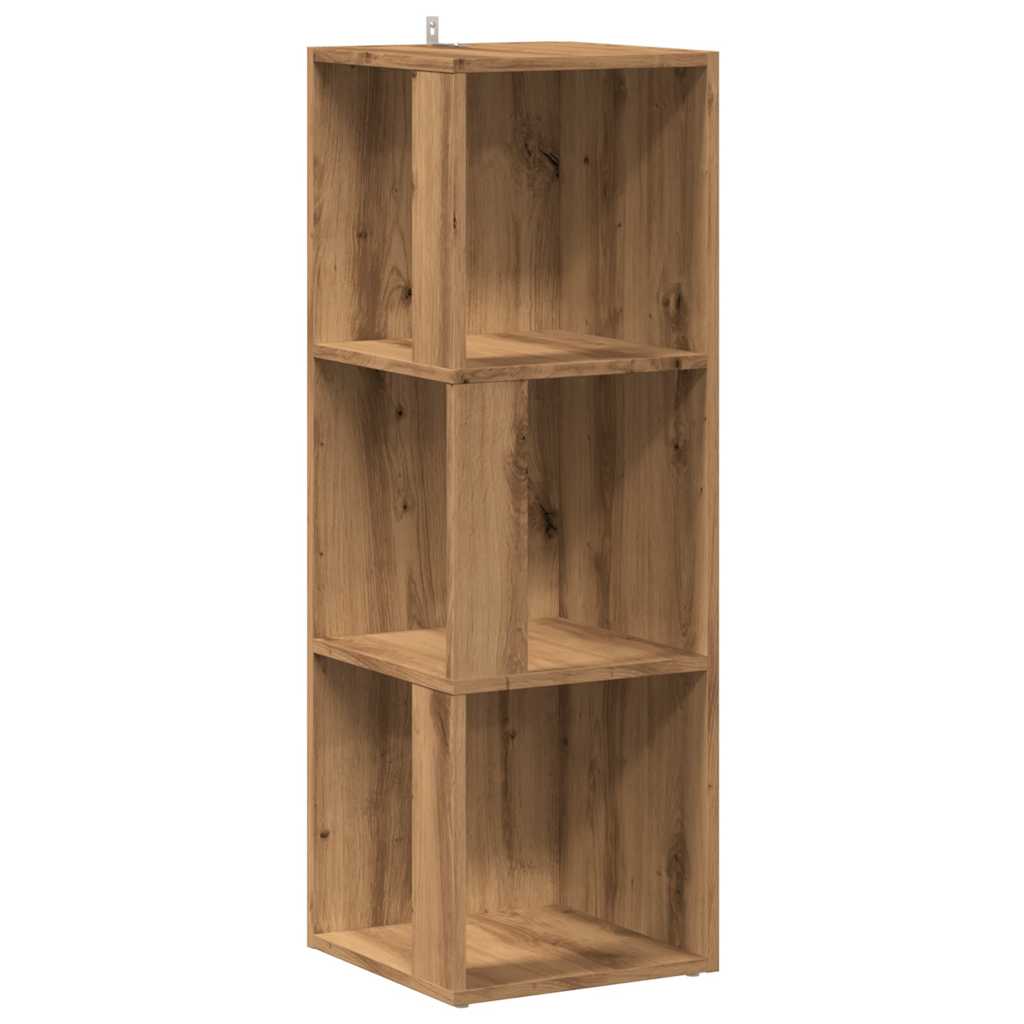 Corner shelf Artisan oak 33x33x100 cm wood material