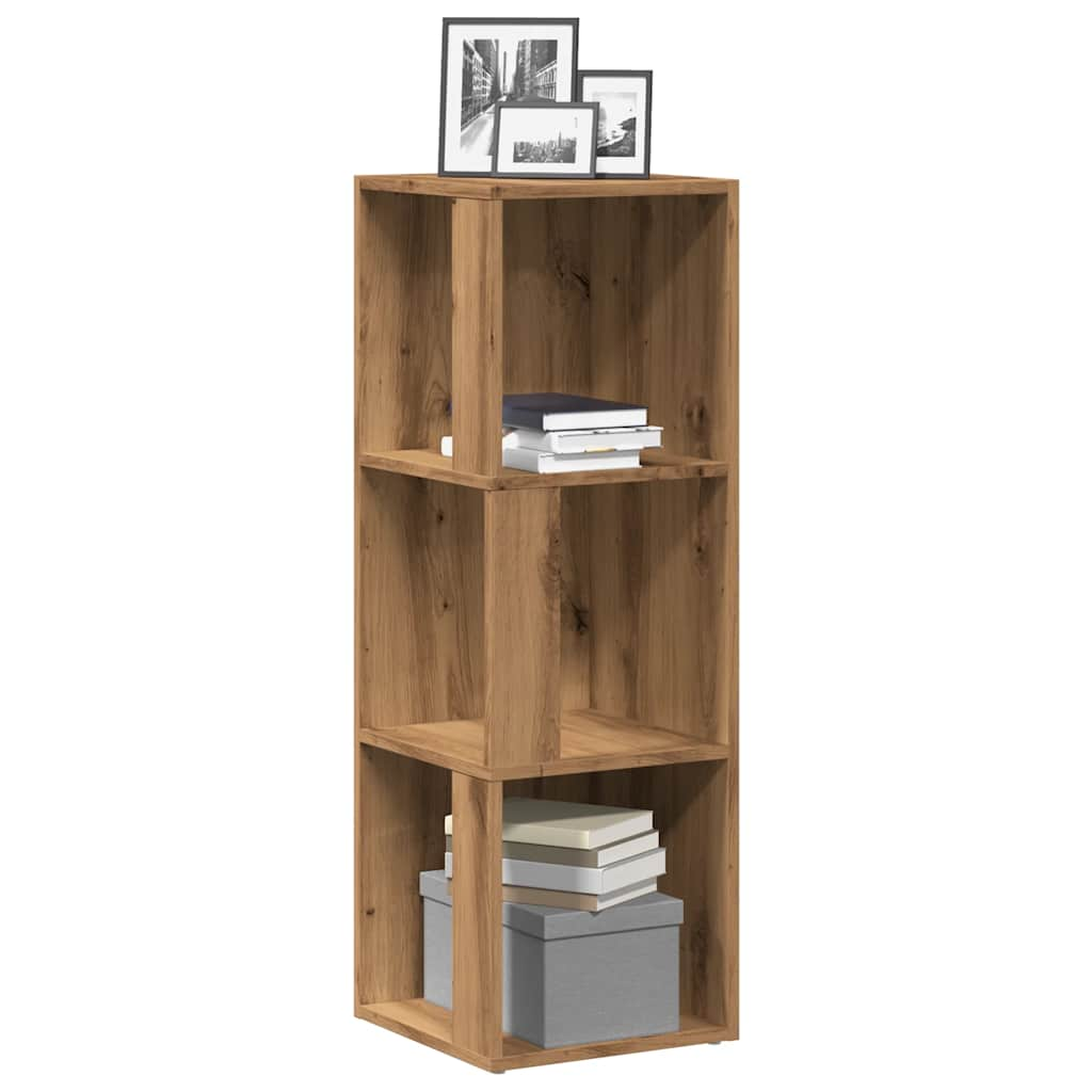 Corner shelf Artisan oak 33x33x100 cm wood material