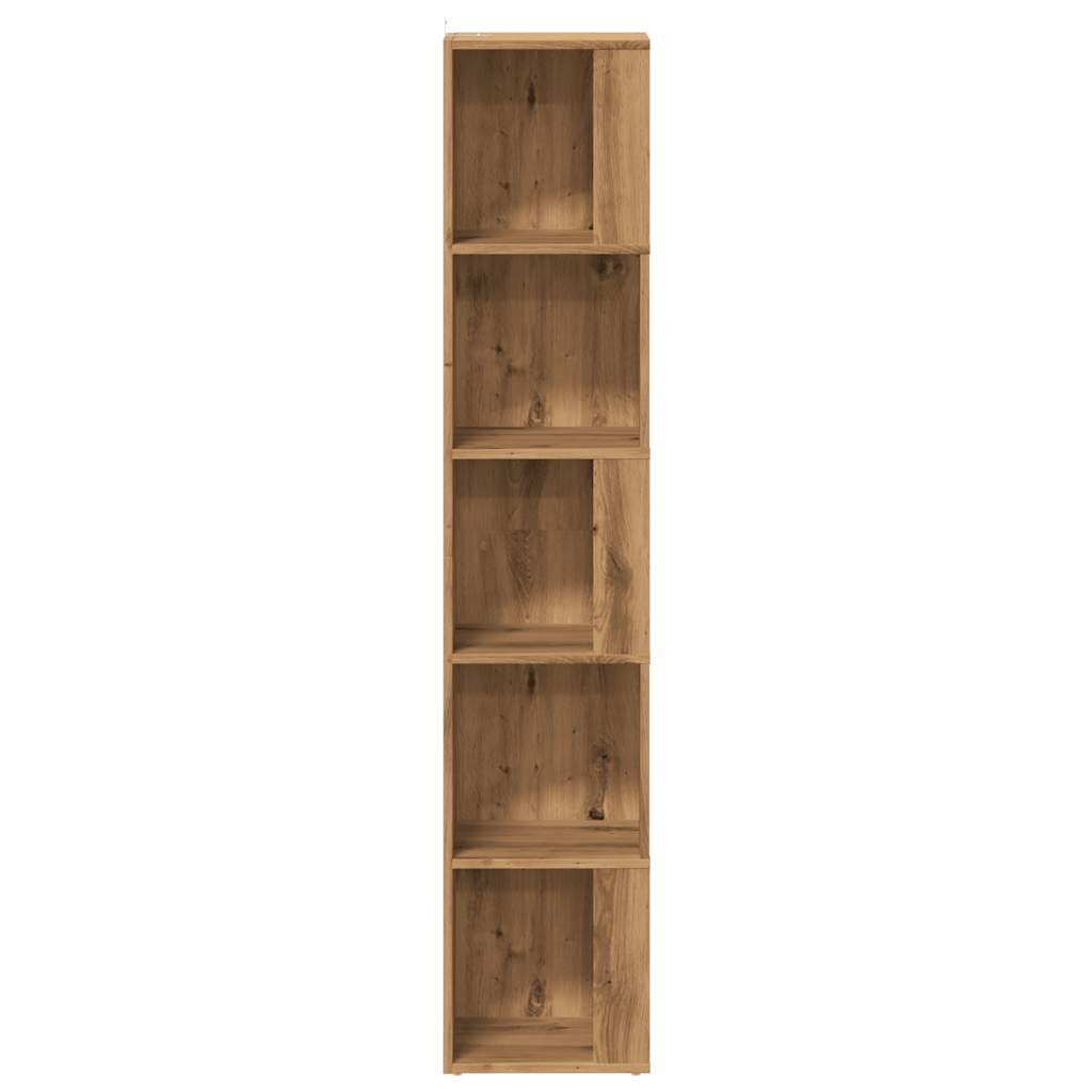 Corner shelf Artisan oak 33x33x165 cm wood material