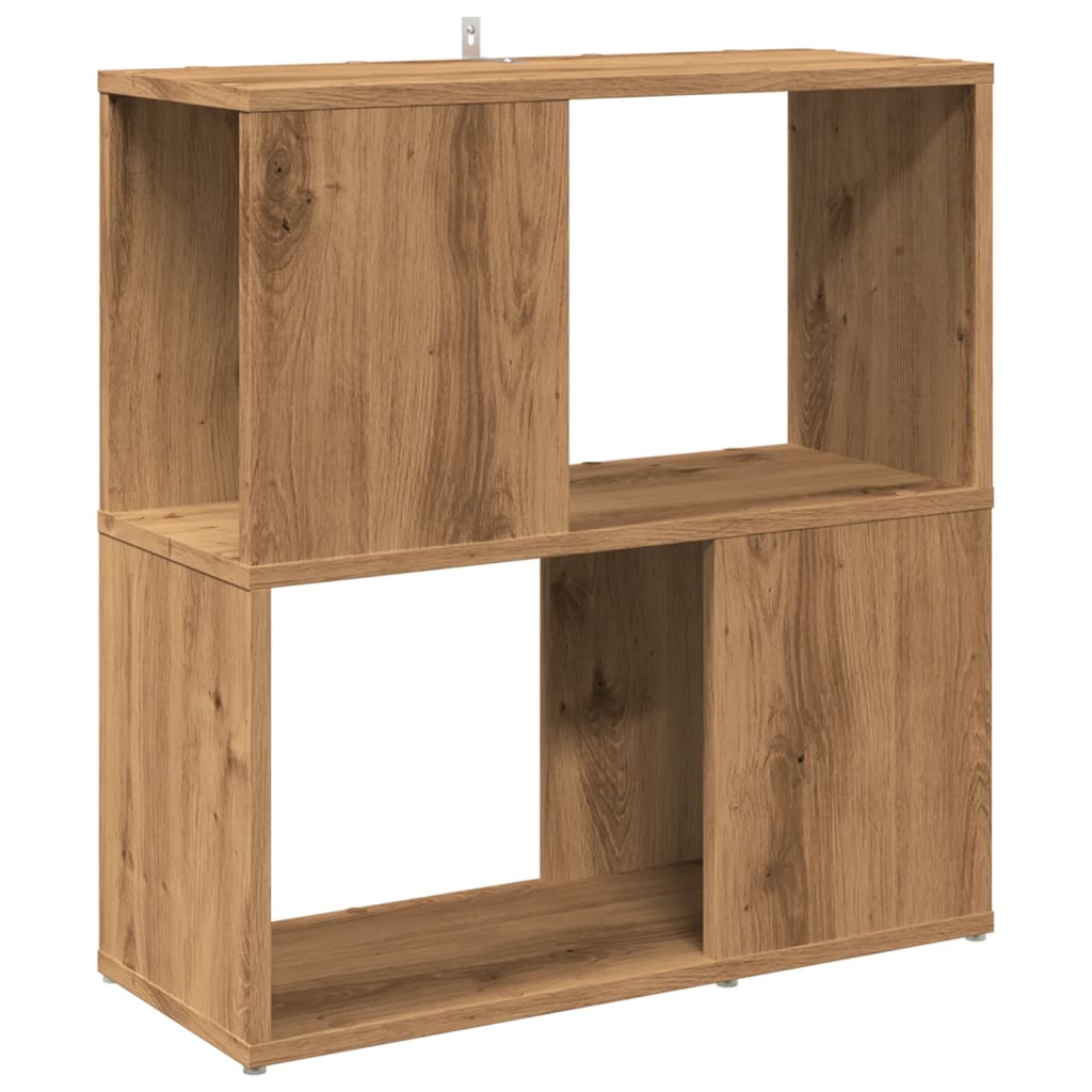 Bookcase Artisan Oak 60x24x63 cm Wood Material