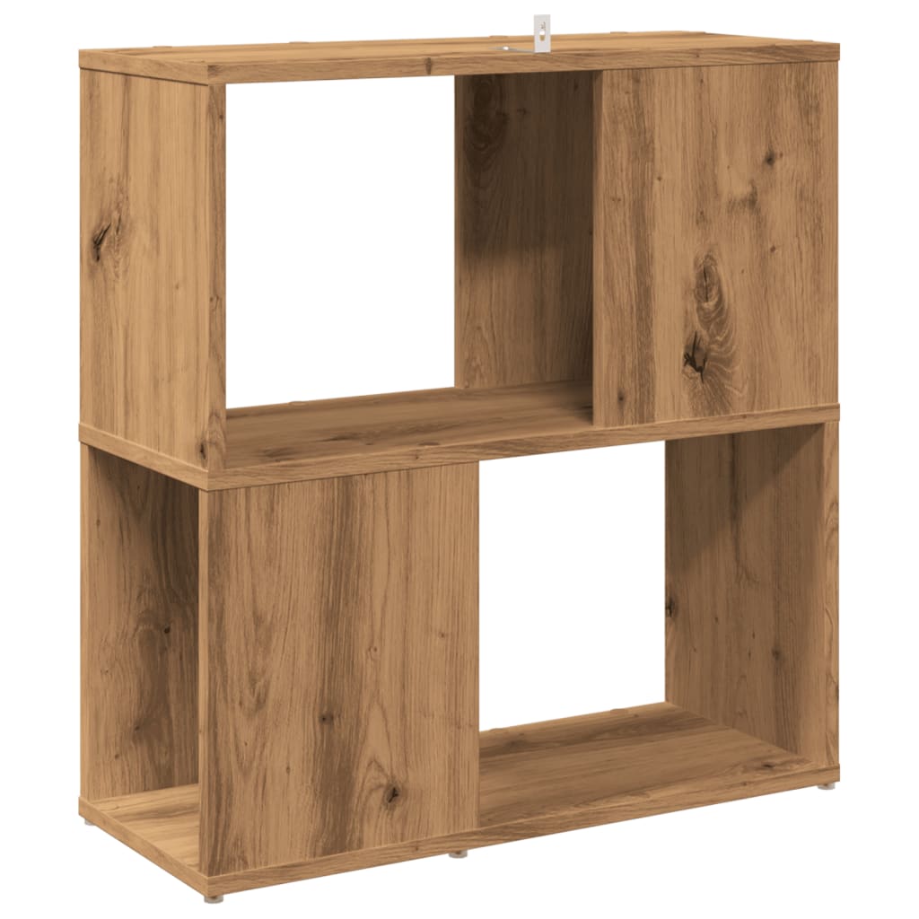 Bookcase Artisan Oak 60x24x63 cm Wood Material