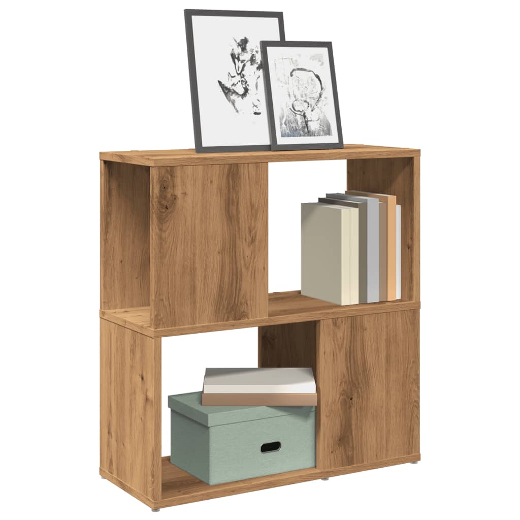 Bookcase Artisan Oak 60x24x63 cm Wood Material