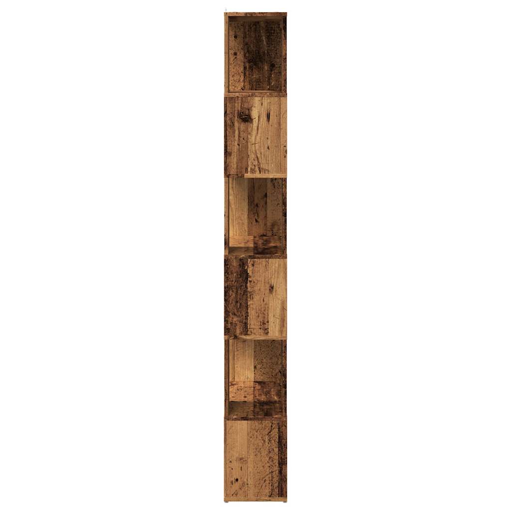 Bookshelf/room divider old wood look 60x24x186 cm