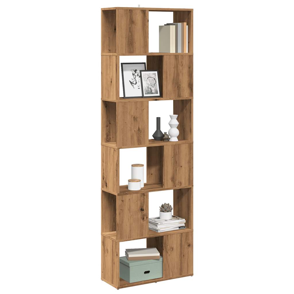 Bookshelf/Room Divider Artisan Oak 60x24x186 cm