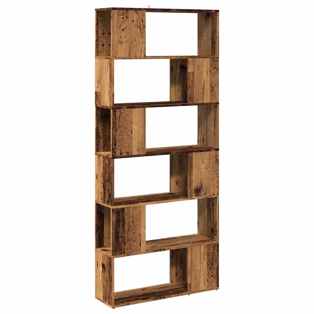 Bookshelf/room divider old wood look 80x24x186 cm