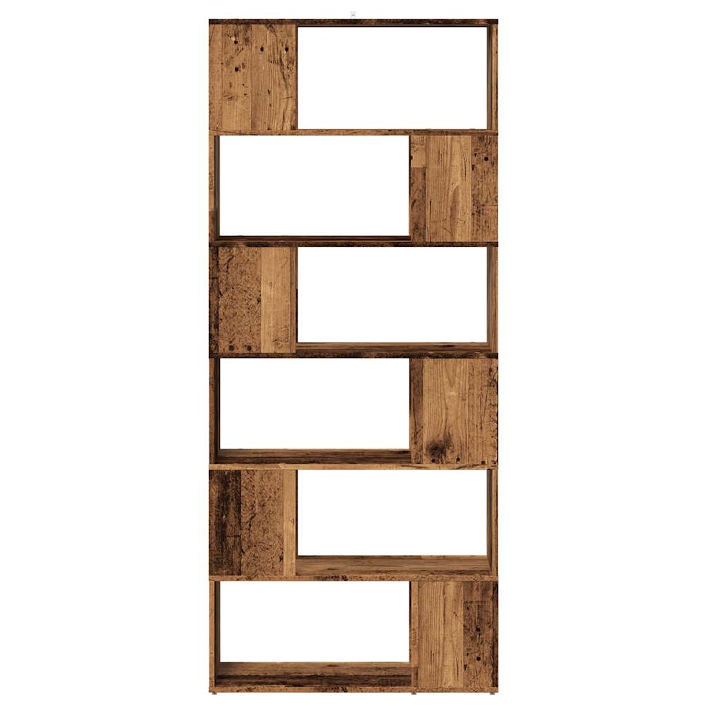 Bookshelf/room divider old wood look 80x24x186 cm