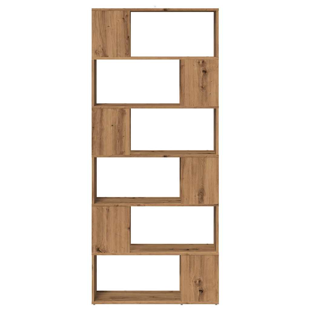 Bookshelf/Room Divider Artisan Oak 80x24x186 cm