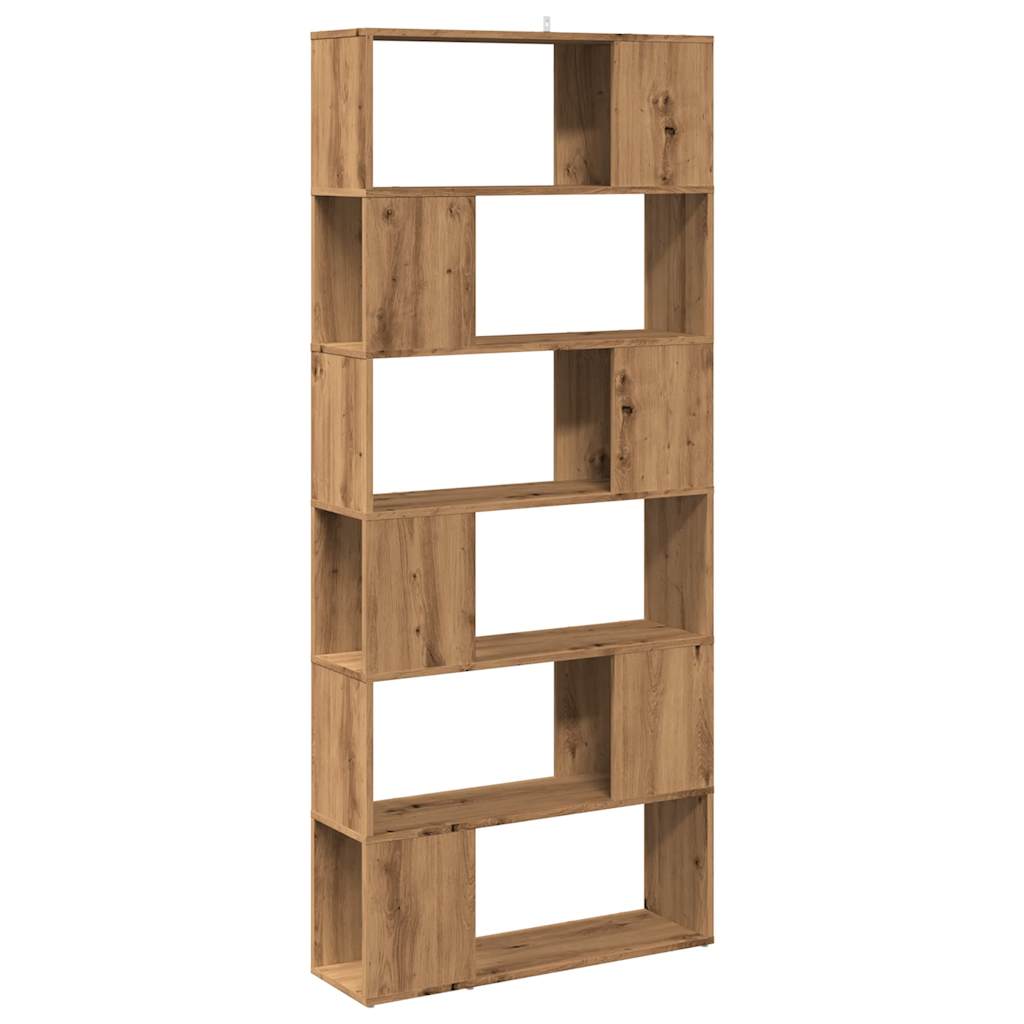 Bookshelf/Room Divider Artisan Oak 80x24x186 cm