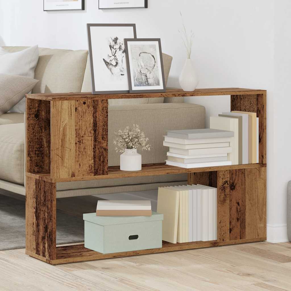 Bookshelf old wood look 100x24x63 cm wood material