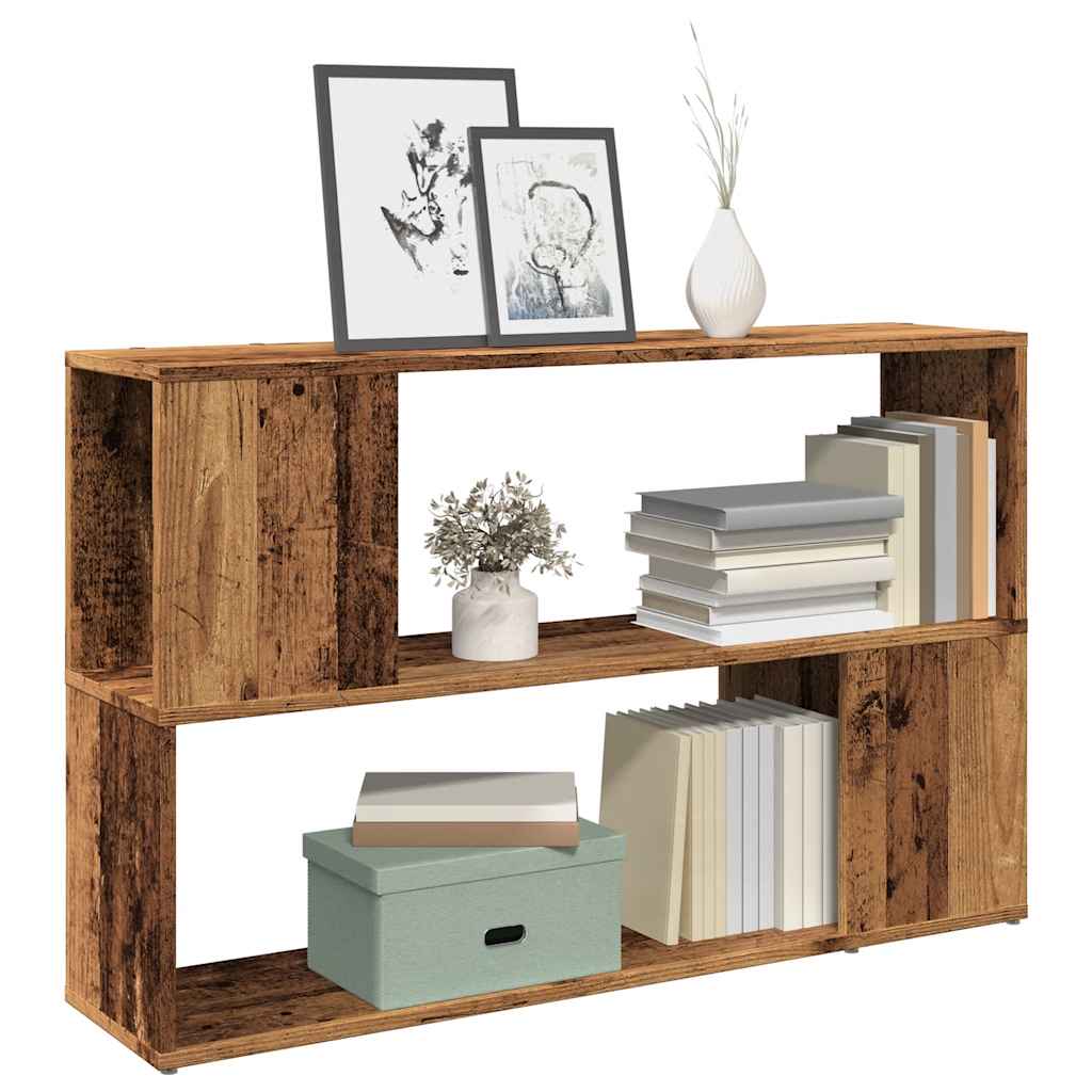 Bookshelf old wood look 100x24x63 cm wood material