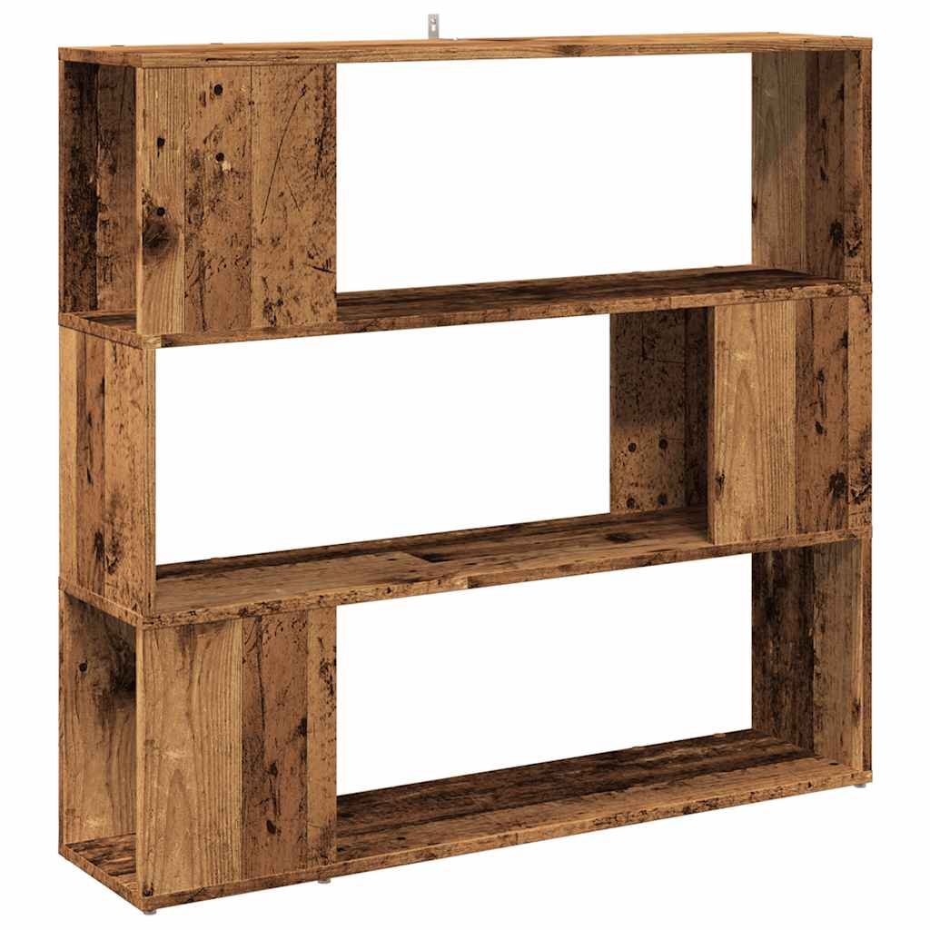 Bookshelf/room divider old wood look 100x24x94 cm