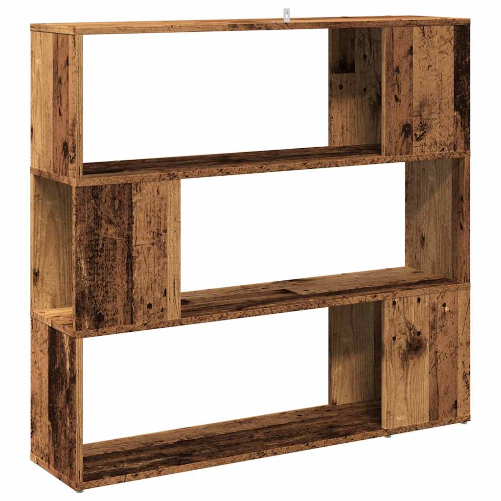 Bookshelf/room divider old wood look 100x24x94 cm