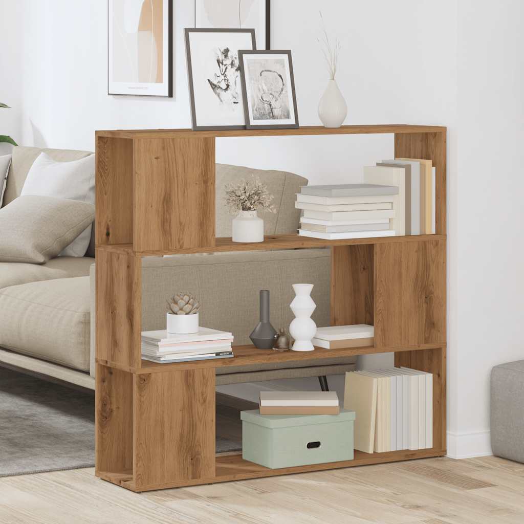 Bookshelf/Room Divider Artisan Oak 100x24x94 cm