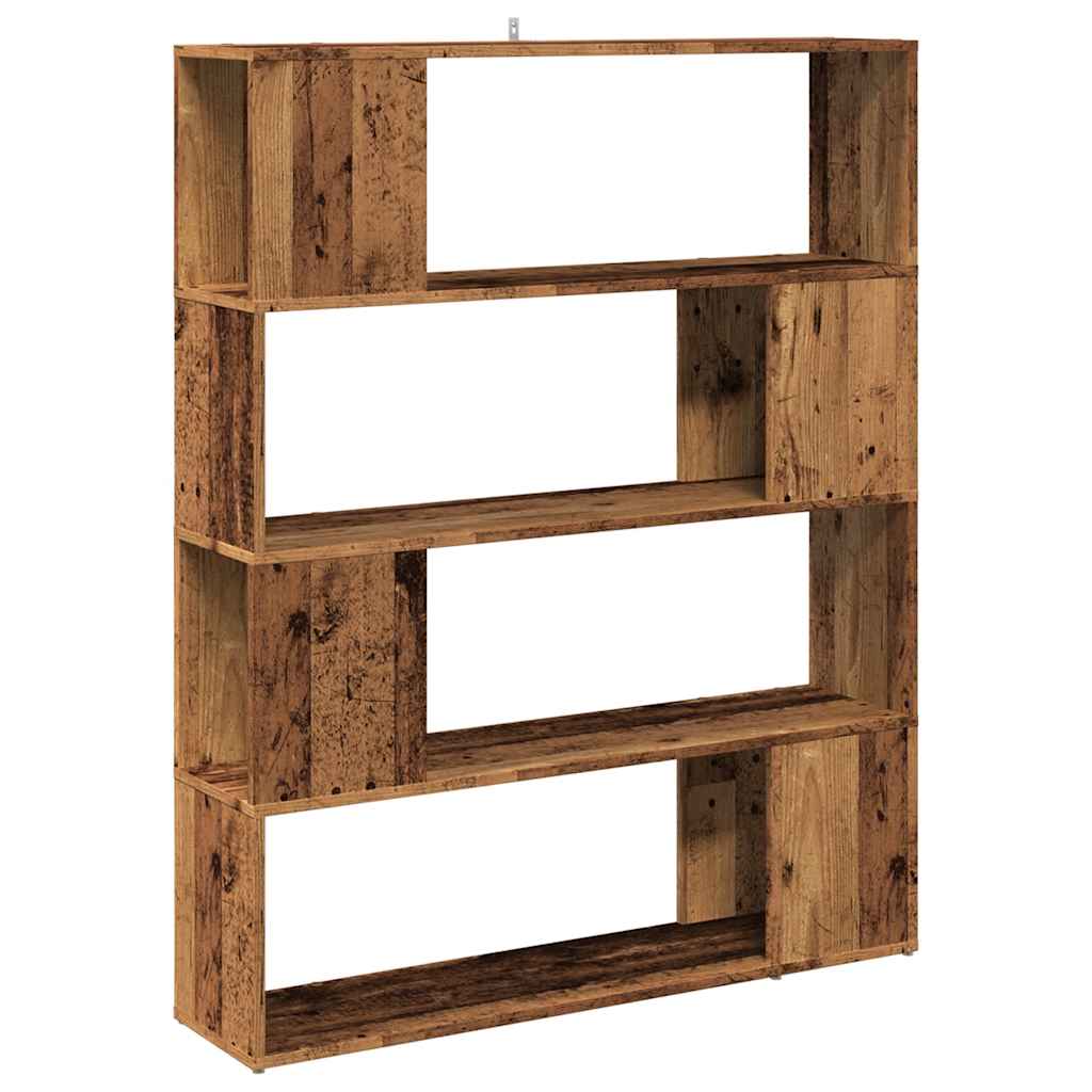 Bookshelf/room divider old wood look 100x24x124.5 cm