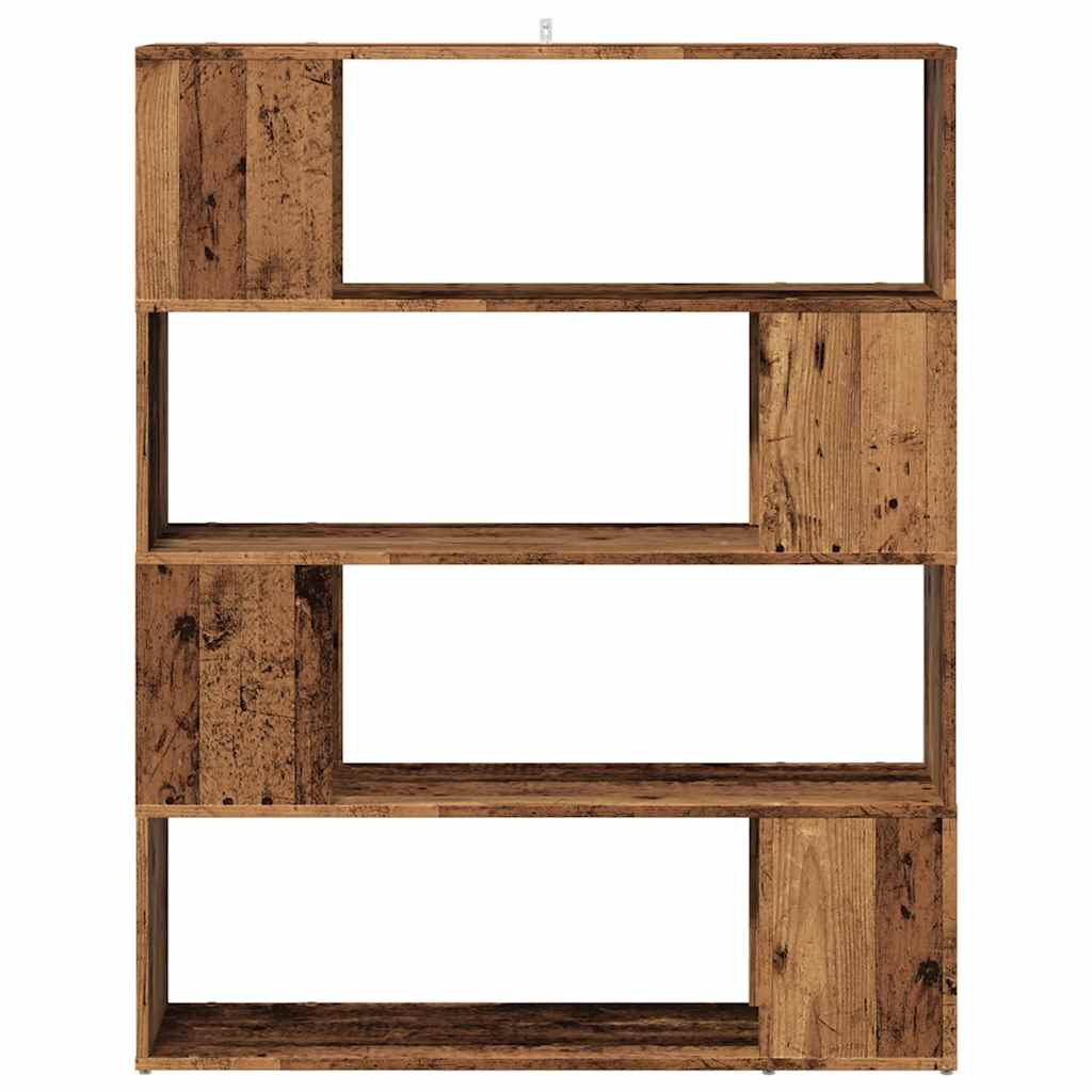 Bookshelf/room divider old wood look 100x24x124.5 cm