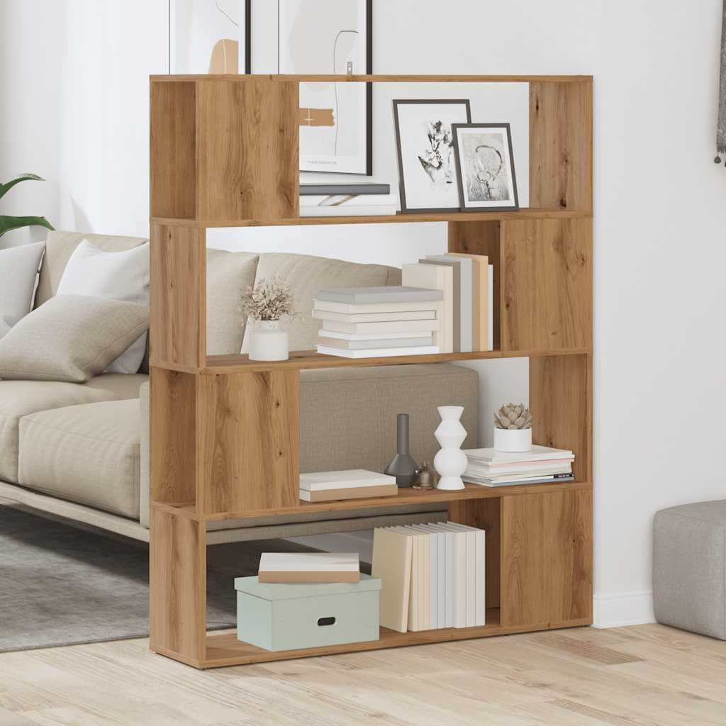 Bookshelf/Room Divider Artisan Oak 100x24x124.5 cm