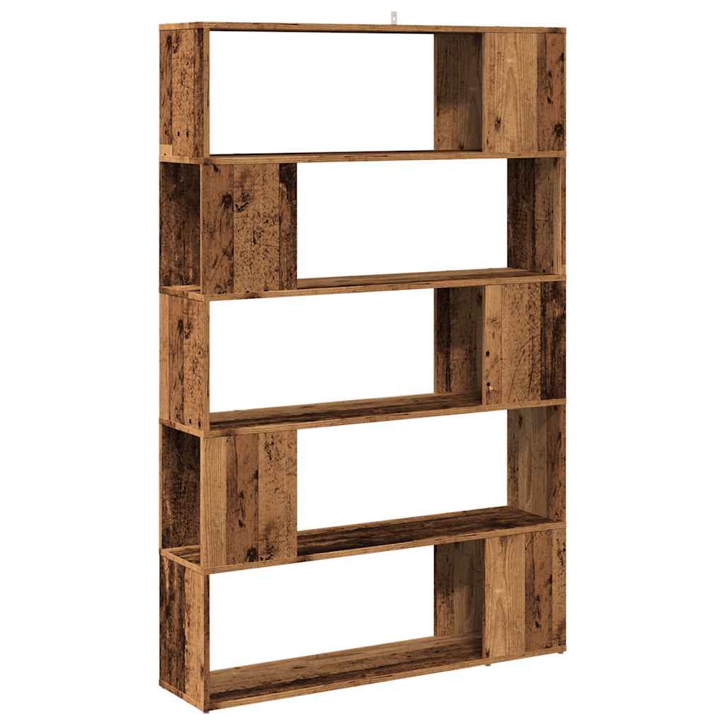 Bookshelf/room divider old wood look 100x24x155 cm