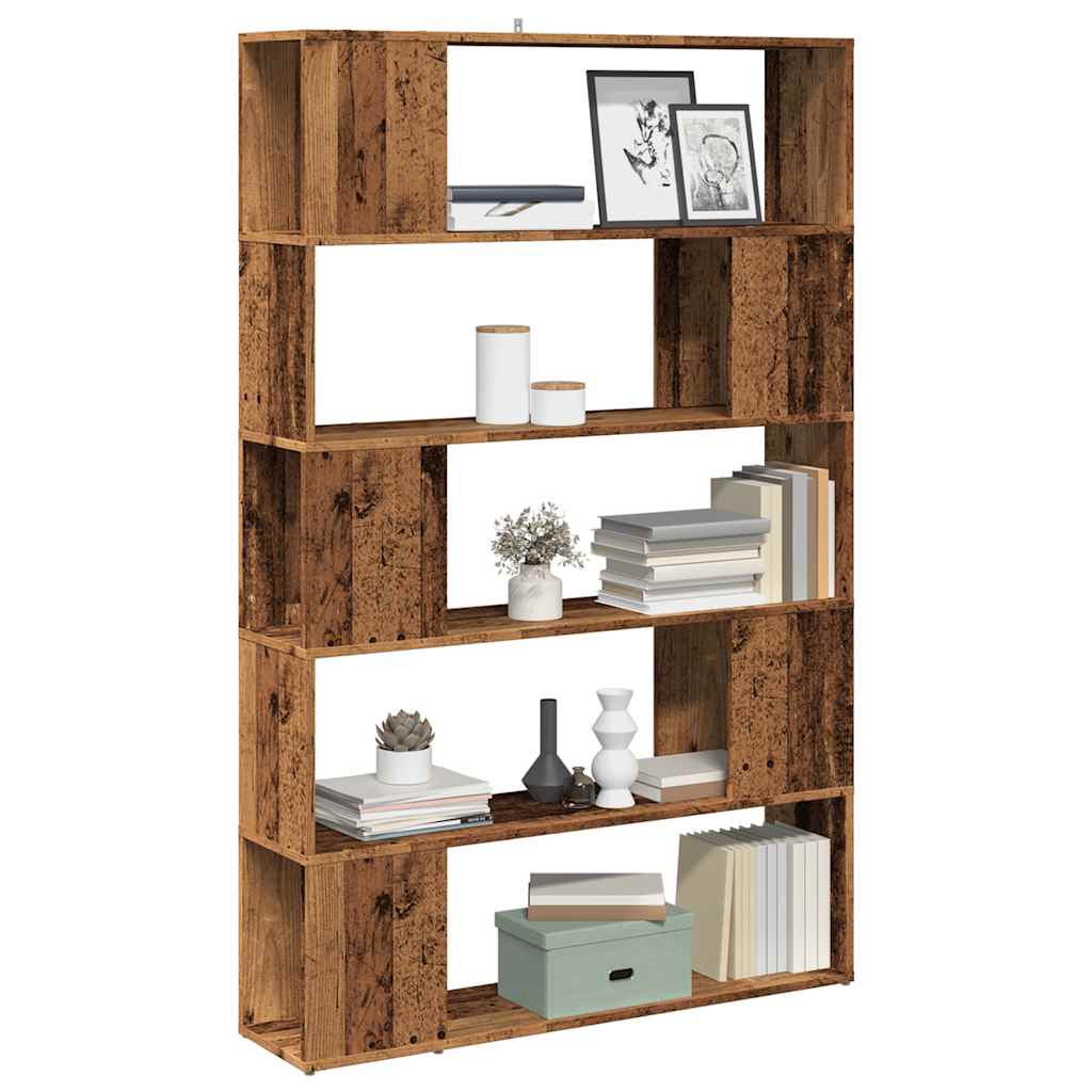 Bookshelf/room divider old wood look 100x24x155 cm